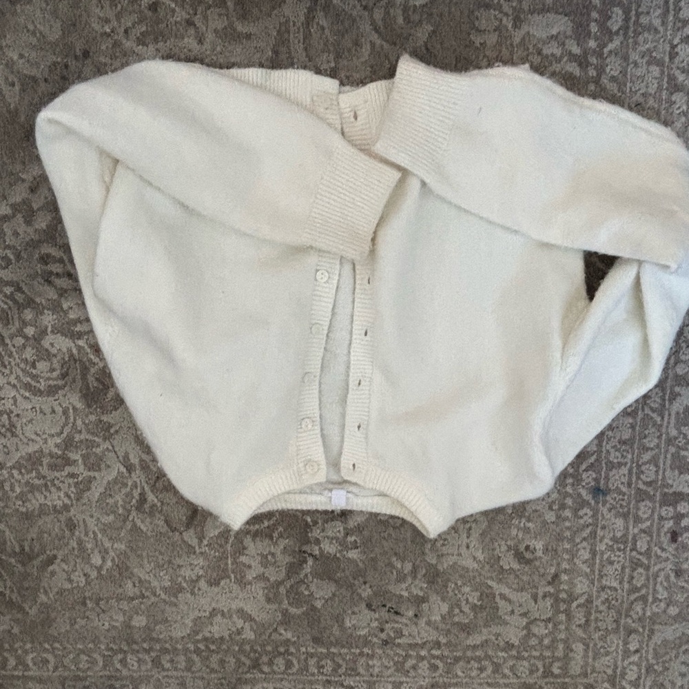 Garage Cream Button-Up Cardigan